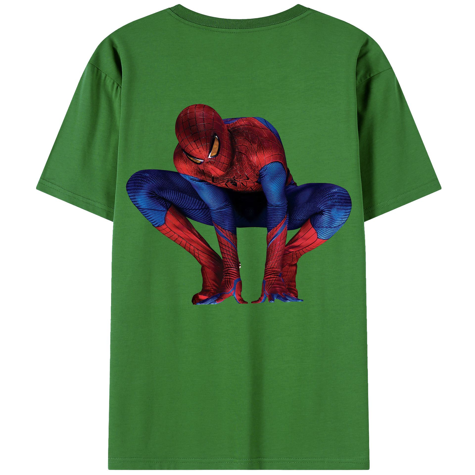 （画像用） Spider Man スパイダーマン レディース半袖Tシャツ(バックプリント)